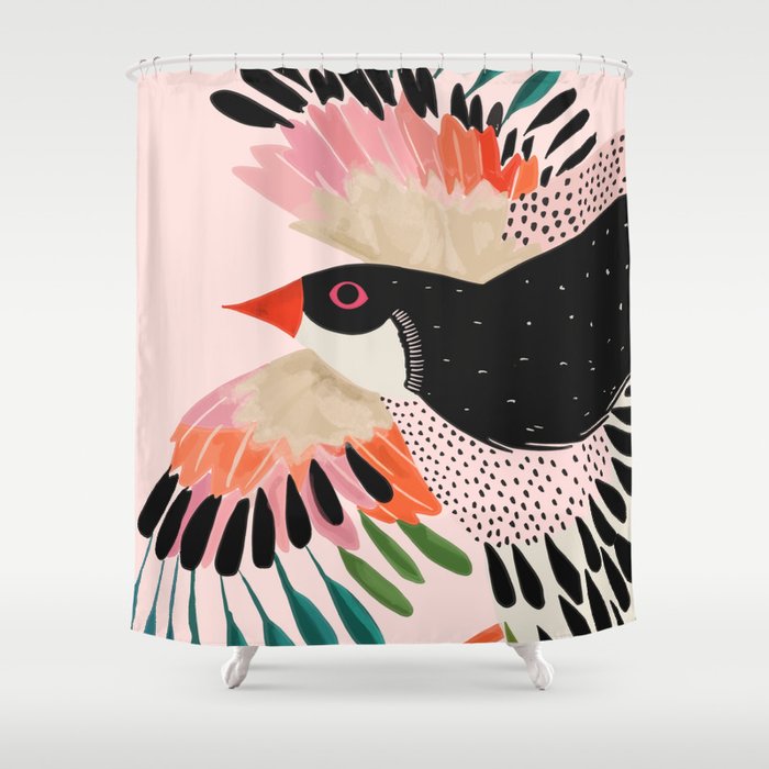 Colorful Wings Shower Curtain Gallery Image 1