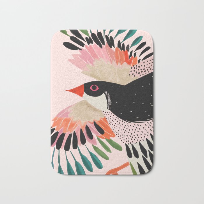 Colorful Wings Bath Mat Gallery Image 1