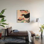 Colorful Wings Wood Wall Art Gallery Image 2