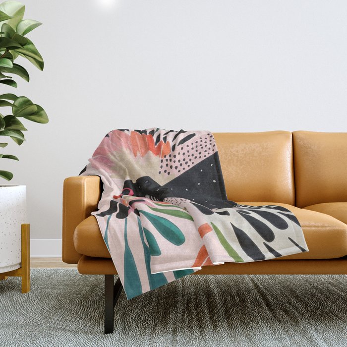 Colorful Wings Throw Blanket Gallery Image 1