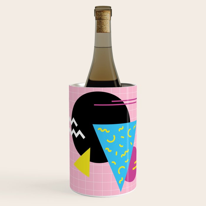 Memphis pattern 63 - 80s / 90s Retro Wine Chiller Gallery Image 1