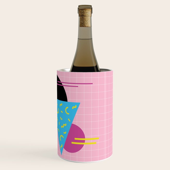 Memphis pattern 63 - 80s / 90s Retro Wine Chiller Gallery Image 3