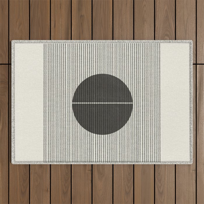 Minimalist Japandi Object No. 02 Outdoor Rug Gallery Image 1