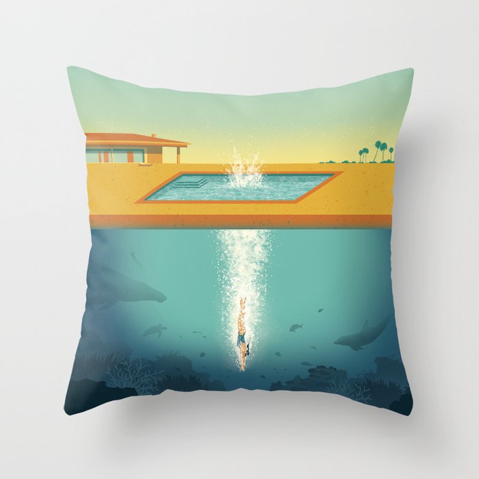 Beneath the Surface Throw Pillow Gallery Image 6