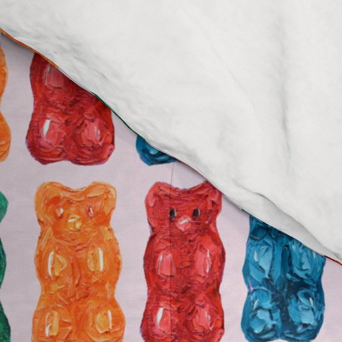 Gummy Bear Rainbow on PInk Comforter Gallery Image 4