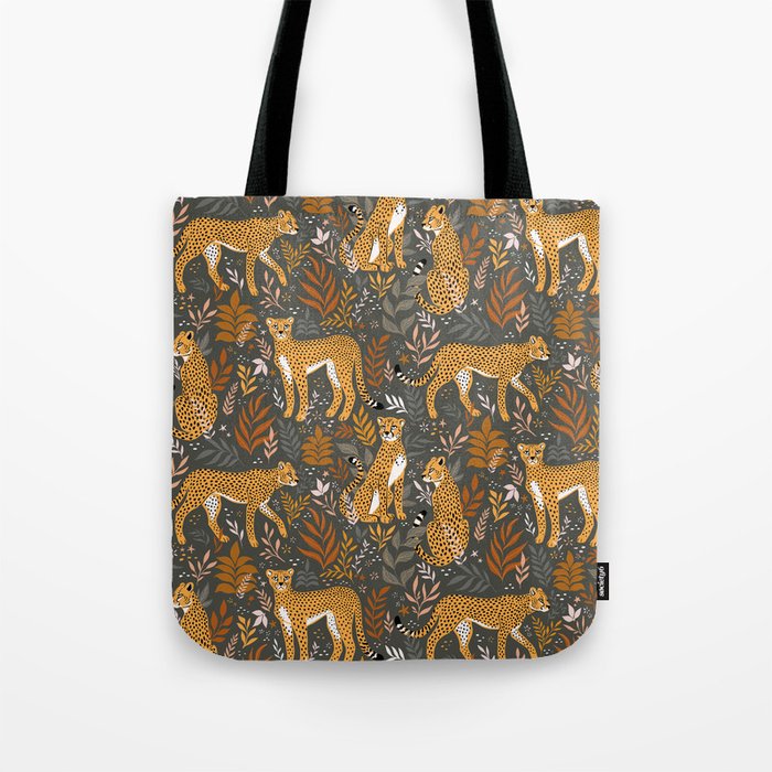 Wild Cheetah Pattern II - Autumn Tote Bag Gallery Image 1