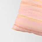 Textured Summer Stripes Pink Orange Yellow Pillow Sham Gallery Image 4