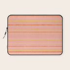 Textured Summer Stripes Pink Orange Yellow Laptop Sleeve Gallery Image 1