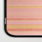Textured Summer Stripes Pink Orange Yellow Laptop Sleeve Gallery Image 3