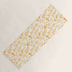 Honey, Pink & Gold Zodiac Toile Pattern. A Great Gift Idea For Astrology Fans! Yoga Mat Gallery Image 1