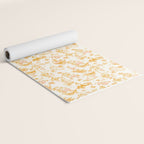Honey, Pink & Gold Zodiac Toile Pattern. A Great Gift Idea For Astrology Fans! Yoga Mat Gallery Image 2