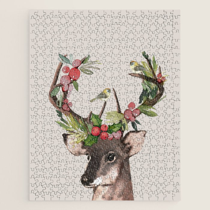 Christmas Deer Jigsaw Puzzle Gallery Image 1