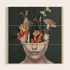 Mushroom Lady Wood Wall Art Gallery Image 1
