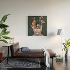 Mushroom Lady Wood Wall Art Gallery Image 2