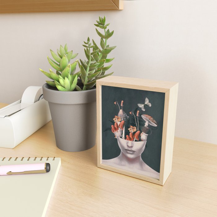 Mushroom Lady Mini Art Print Gallery Image 2