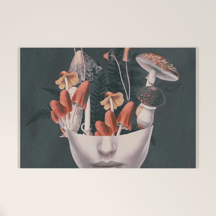Mushroom Lady Welcome Mat Gallery Image 1