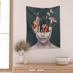 Mushroom Lady Wall Tapestry Gallery Image 2