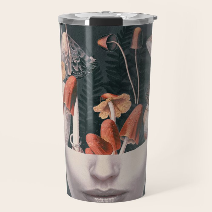 Mushroom Lady Travel Mug Gallery Image 1