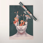 Mushroom Lady Wrapping Paper Gallery Image 1