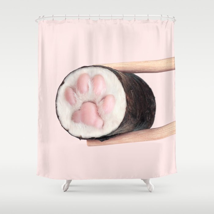 SUSHIPAW Shower Curtain Gallery Image 1