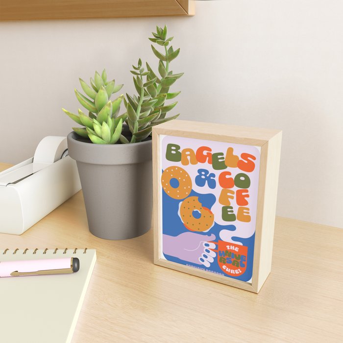 Bagels & Coffee Mini Art Print Gallery Image 2