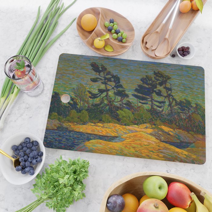 Tom Thomson Byng Inlet Georgian Bay winter 1914-1915 Canadian Landscape Artist Cutting Board Gallery Image 2