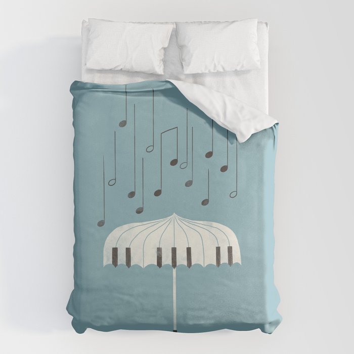 Singing in the rain Duvet Cover Gallery Image 1