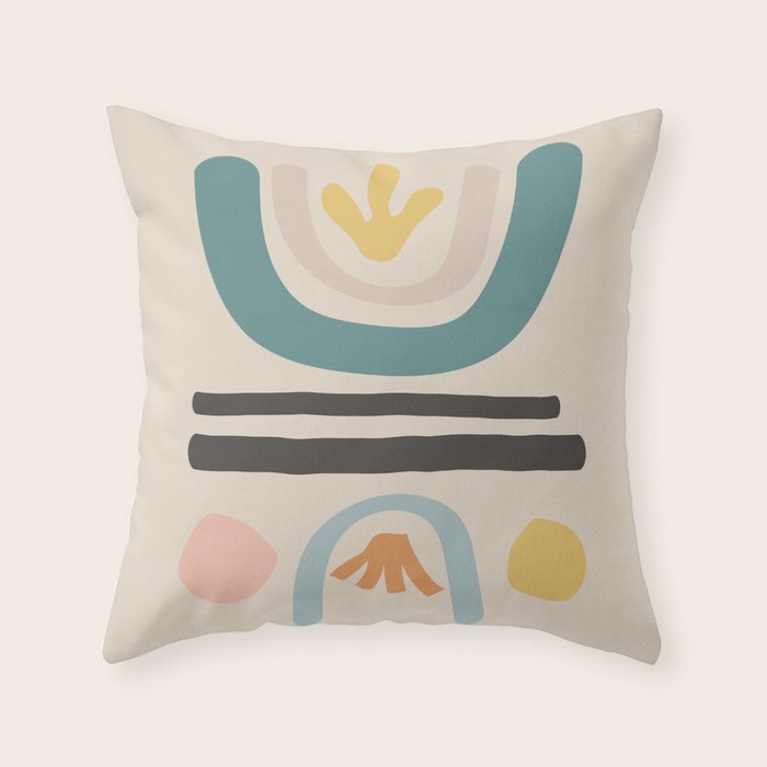 flower field Throw Pillow Gallery Image 1