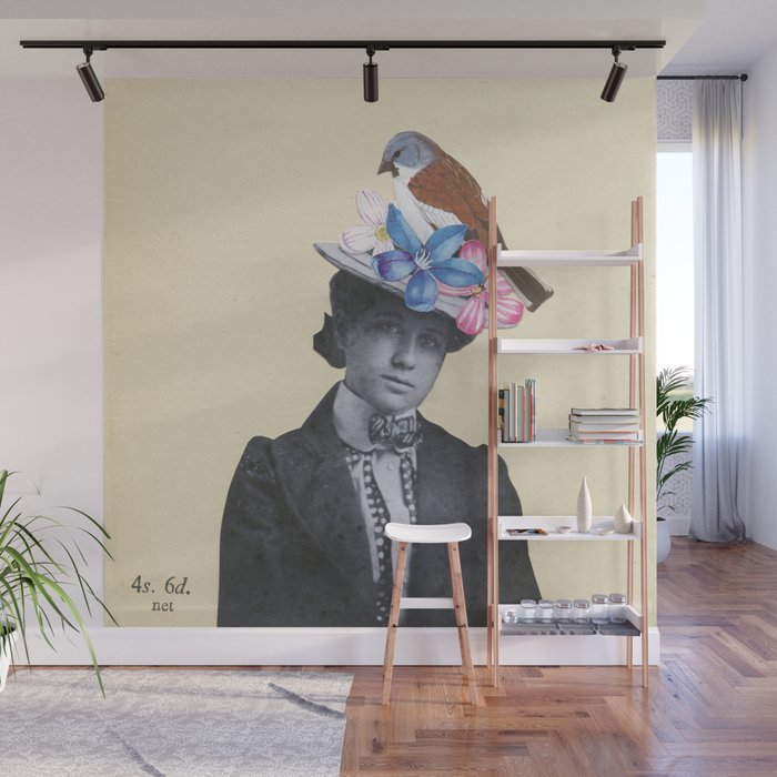 Snow Finch Wall Mural Gallery Image 1
