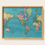 Vintage Map of The World (1897) Serving Tray Gallery Image 1