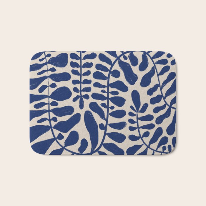 One Hundred-Leaved Plant #7 Bath Mat Gallery Image 1