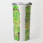 Tiki Totems - Green Travel Mug Gallery Image 2