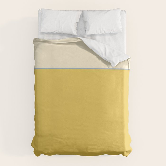 Sunshine Yellow Color Block Warm Vintage Duvet Cover Gallery Image 6