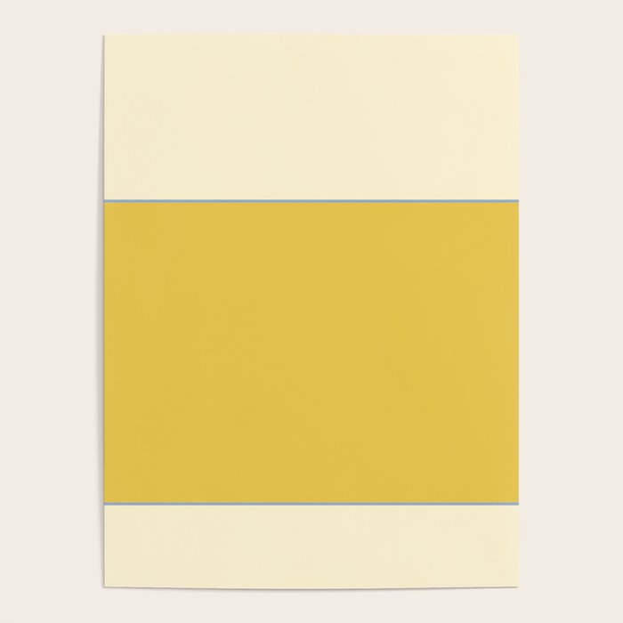 Sunshine Yellow Color Block Warm Vintage Poster Gallery Image 4
