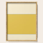 Sunshine Yellow Color Block Warm Vintage Serving Tray Gallery Image 1