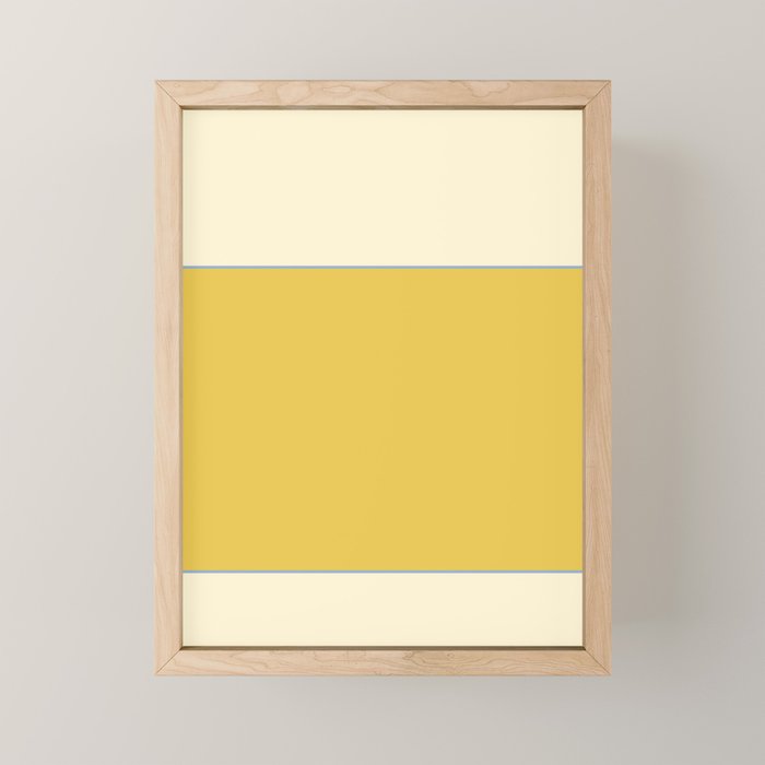 Sunshine Yellow Color Block Warm Vintage Mini Art Print Gallery Image 1