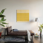 Sunshine Yellow Color Block Warm Vintage Wood Wall Art Gallery Image 2