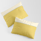 Sunshine Yellow Color Block Warm Vintage Pillow Sham Gallery Image 3
