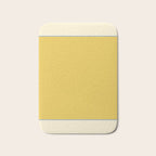 Sunshine Yellow Color Block Warm Vintage Bath Mat Gallery Image 1