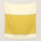Sunshine Yellow Color Block Warm Vintage Wall Tapestry Gallery Image 4