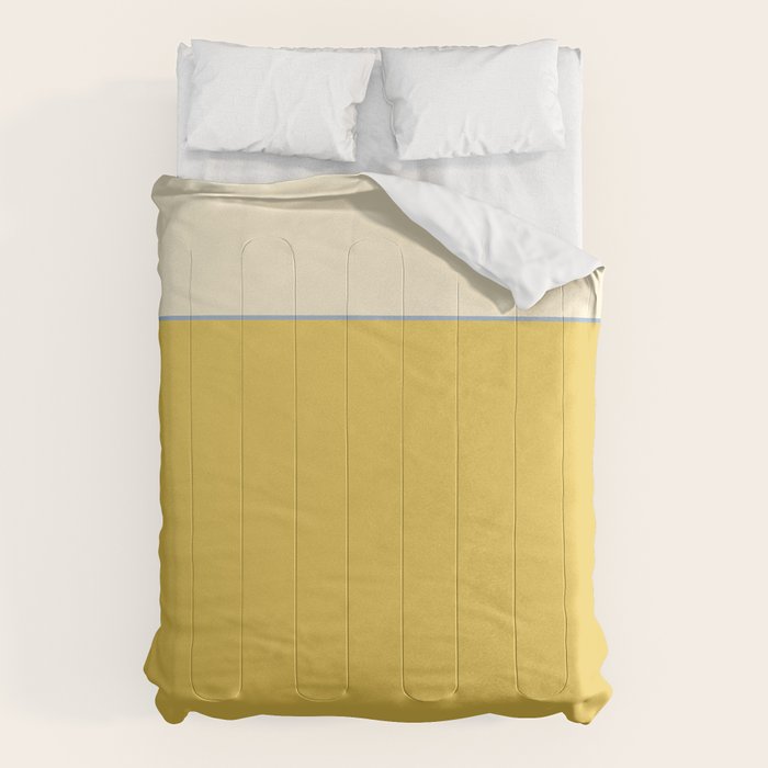 Sunshine Yellow Color Block Warm Vintage Comforter Gallery Image 1
