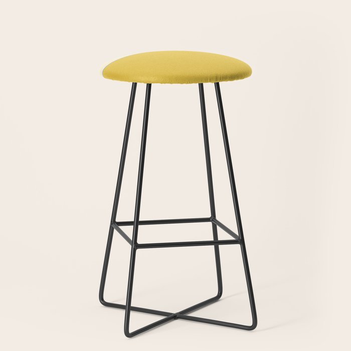 Sunshine Yellow Color Block Warm Vintage Stool Gallery Image 1