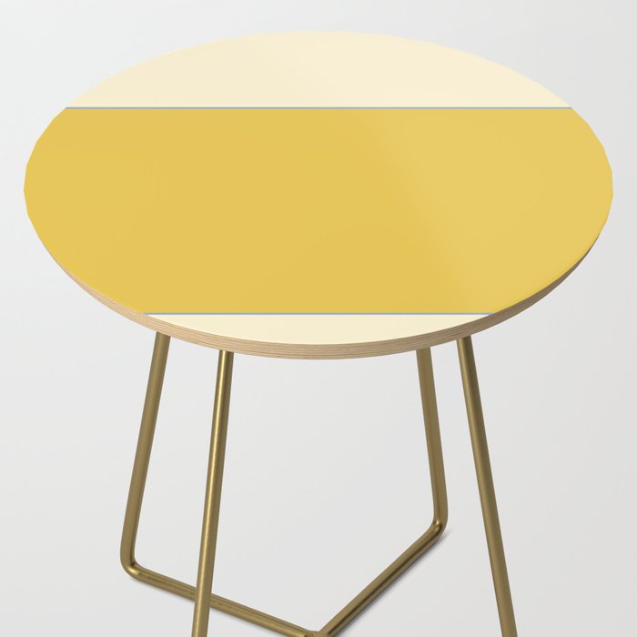 Sunshine Yellow Color Block Warm Vintage Side Table Gallery Image 2