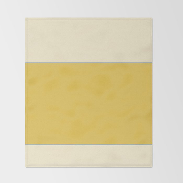 Sunshine Yellow Color Block Warm Vintage Throw Blanket Gallery Image 2