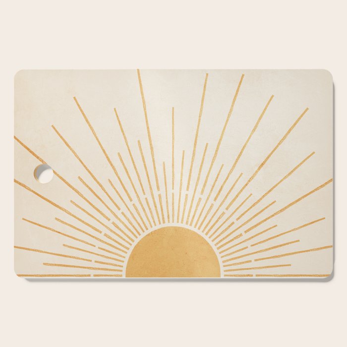 Boho Sun no. 5 Yellow Cutting Board Gallery Image 1