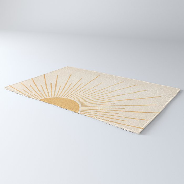 Boho Sun no. 5 Yellow Rug Gallery Image 3