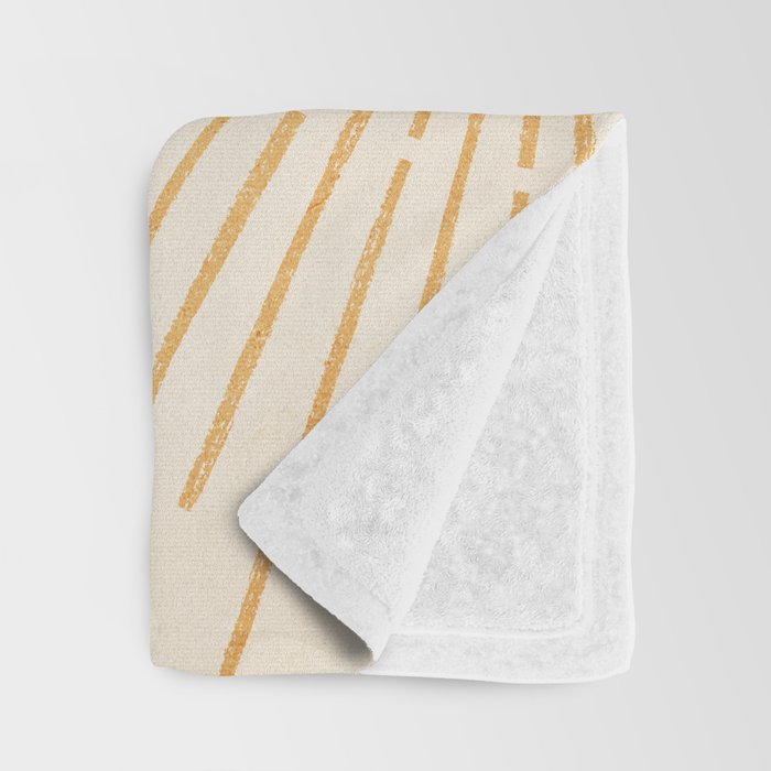 Boho Sun no. 5 Yellow Throw Blanket Gallery Image 3