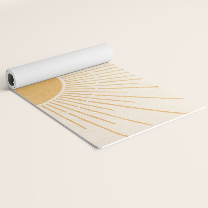 Boho Sun no. 5 Yellow Yoga Mat Gallery Image 2