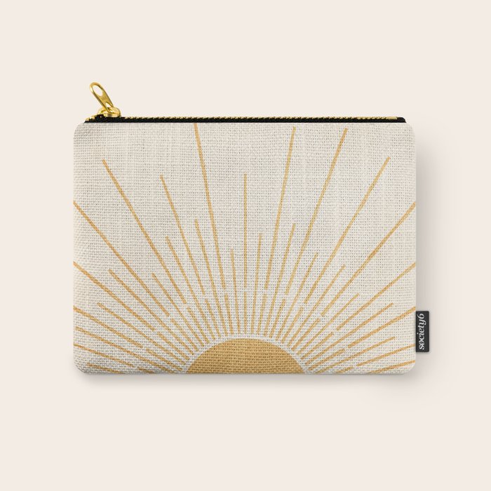 Boho Sun No. 5 Yellow Carry All Pouch