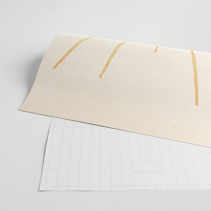 Boho Sun no. 5 Yellow Wrapping Paper Gallery Image 2